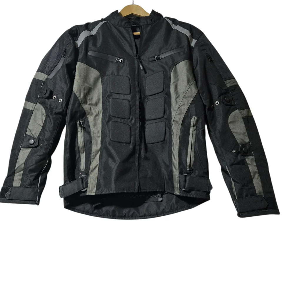 ILM Motorcycle Riding Jacket Men's Size S Black & Gray Jacket NWT - Picture 1 of 13